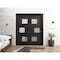 Sartodoors Sliding Closet Bypass Doors 84 x 80in, Sete 6933 Matte Black W/ Frosted Glass, Sturdy Rails SETE6933DBD-BLK-84 - alternate 4
